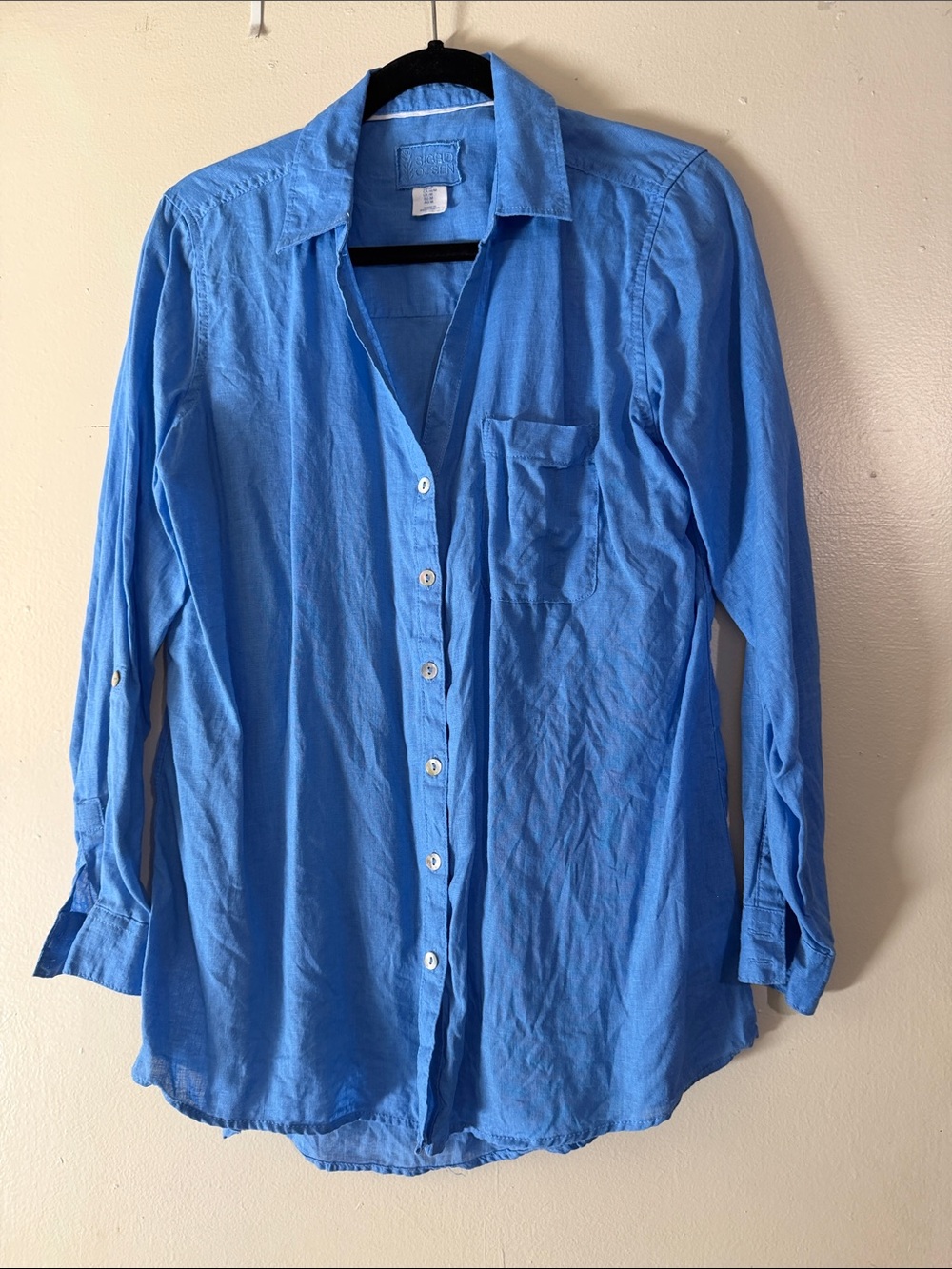 Sigrid Olsen linen button down shirt